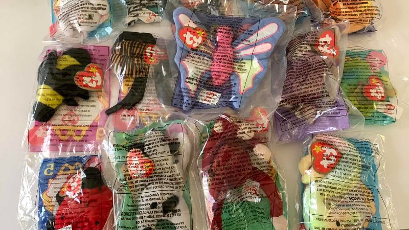 Photo 1 of COMPLETE SET OF MCDONALDS TEENY BEANIE BABIES 2000