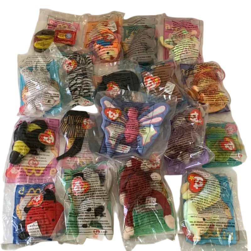 Photo 1 of COMPLETE SET OF MCDONALDS TEENY BEANIE BABIES 2000