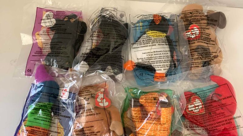 Photo 1 of COMPLETE SET OF MCDONALDS TEENY BEANIE BABIES 1998