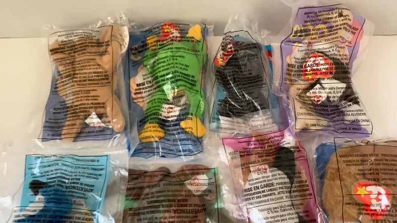 Photo 1 of COMPLETE SET OF MCDONALDS TEENY BEANIE BABIES 1999