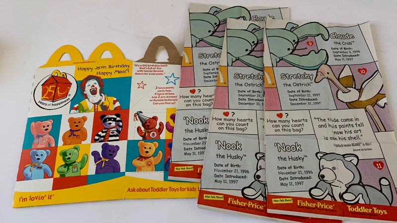 Photo 1 of COMPLETE SET OF MCDONALDS TEENY BEANIE BABIES 1999
