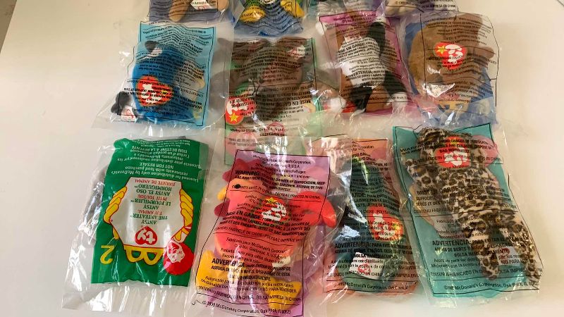 Photo 1 of COMPLETE SET OF MCDONALDS TEENY BEANIE BABIES 1999