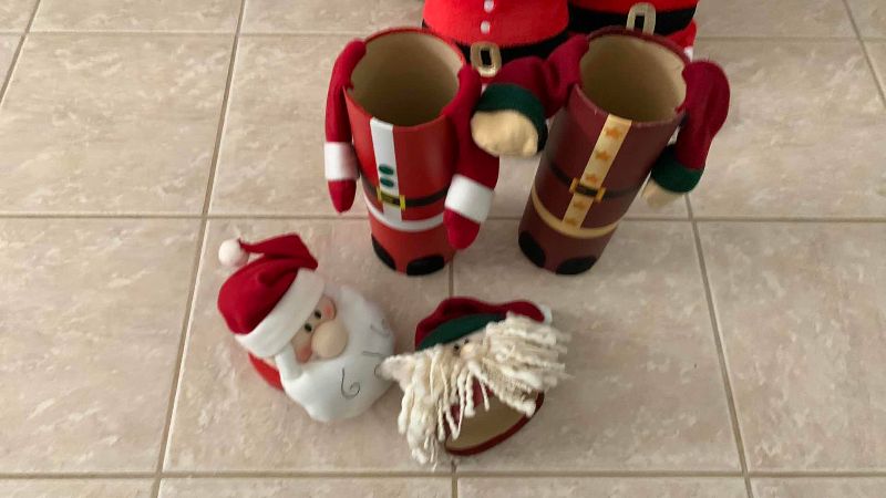 Photo 1 of 5-SANTA CLAUSES DECOR