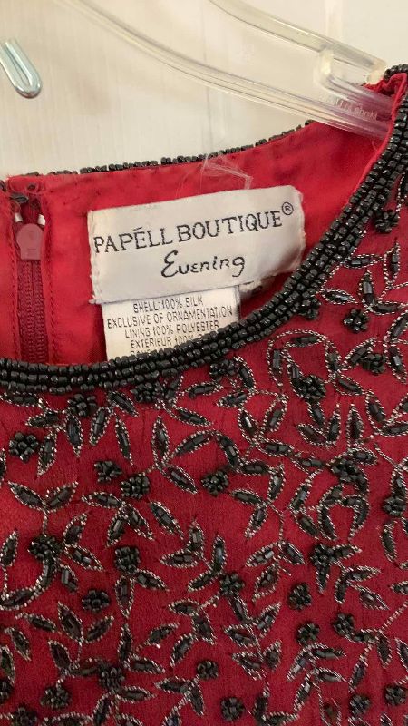Photo 1 of PAPELL BOUTIQUE SEQUINED EVENING DRESS SIZE SMALL