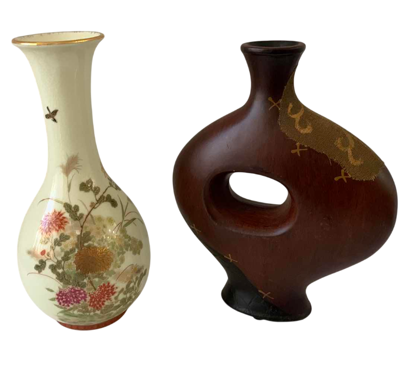 Photo 1 of 2-ASIAN INSPIRED VASES