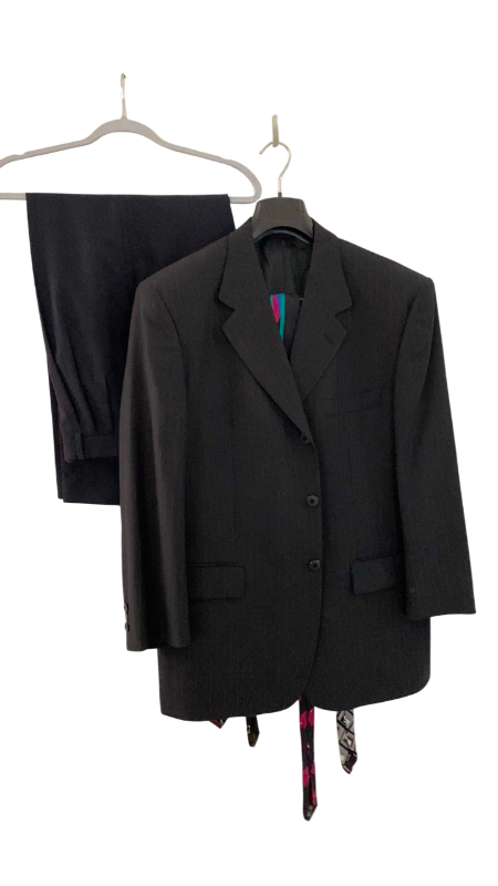 Photo 1 of MENS RENZO TONELLO WOOL SUIT MADE IN ITALY SIZE 50 XL AND TIES