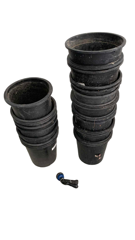 Photo 1 of PLANTING BUCKETS AND A HOSE NOZZLE