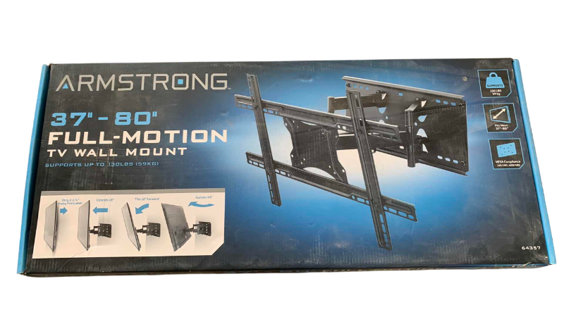 Photo 1 of ARMSTRONG 37” -80” FULL MOTION TV WALL MOUNT