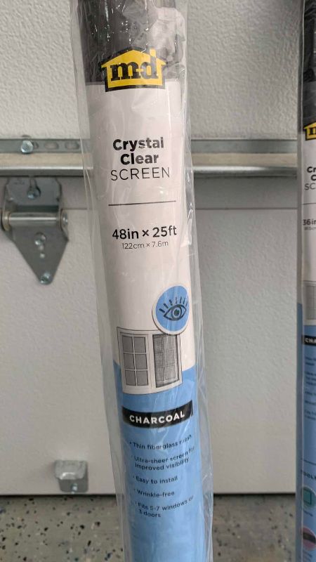 Photo 1 of 2-CRYSTAL CLEAR SCREENS 48" X 25' AND 36" X 84"