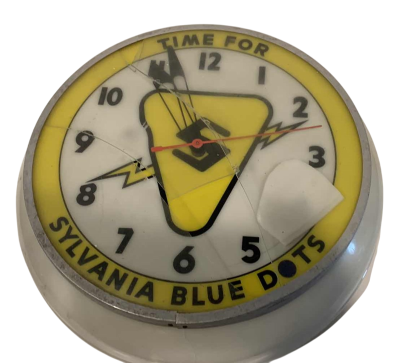 Photo 1 of VINTAGE SYVANIA BLUE LAMP