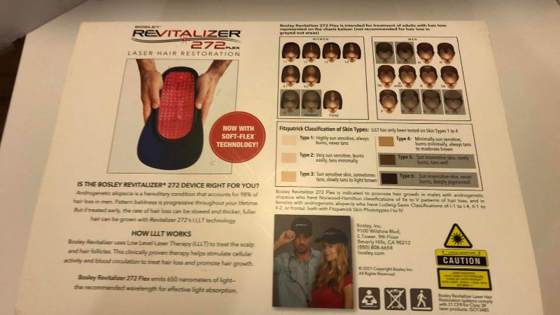 Photo 1 of BOSLEY REVITALIZER 272 FLEX LASER HAIR RESTORATION