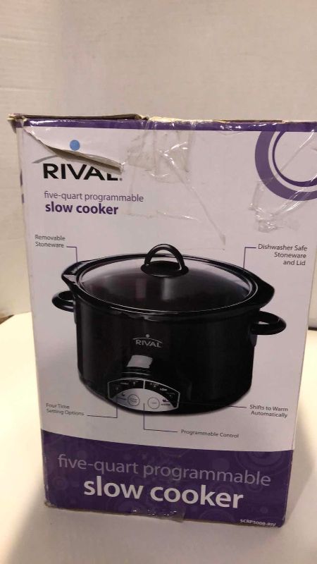 Photo 1 of RIVAL 5-QUART PROGRAMMABLE SLOW COOKER
