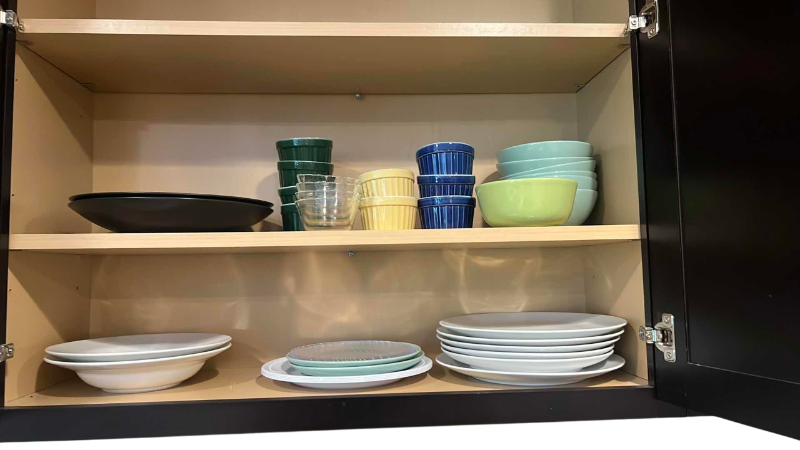 Photo 1 of CONTENTS OF CABINET PLATE, BOWLS,AND RAMEKINS