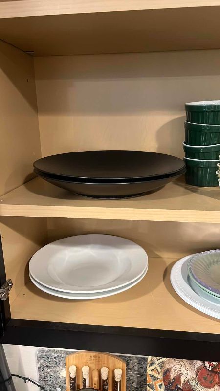 Photo 1 of CONTENTS OF CABINET PLATE, BOWLS,AND RAMEKINS
