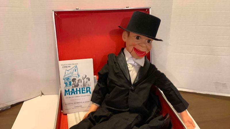 Photo 1 of VINTAGE CHARLIE MCCARTHY VENTRILOQUIST DOLL WITH ORIGINAL CARRYING CASE