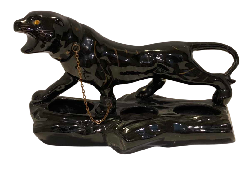 Photo 1 of DECORATIVE PANTHER FIGURINE 9” H 14” W
