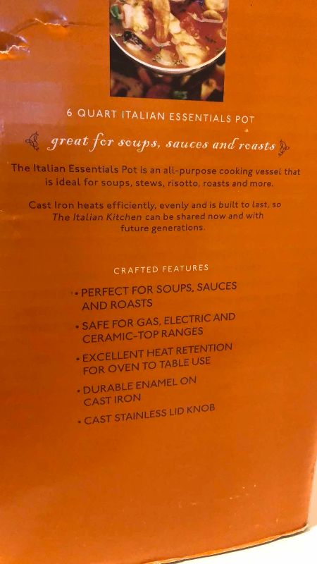 Photo 1 of MARIO BATALI 6 QUART ITALIAN ESSENTIALS POT