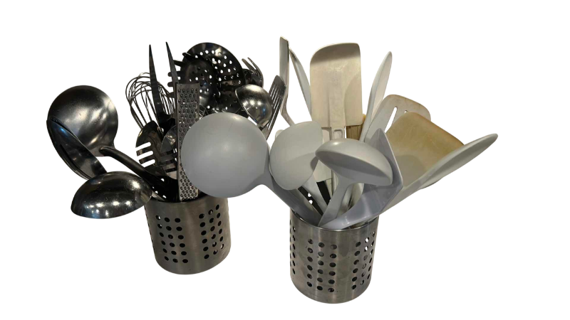 Photo 1 of 2-KITCHEN SETS OF SPATULAS, WHISKS, GRATERS, AND SPOONS 