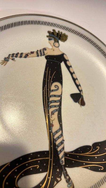 Photo 1 of HOUSE OF ERTE PORCELAIN LIMITED EDITION “LA MERVEILLEUSE” PLATE