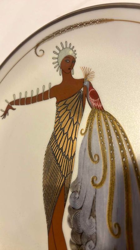 Photo 1 of HOUSE OF ERTE PORCELAIN LIMITED EDITION “DIVA II” PLATE
