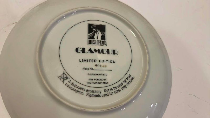 Photo 1 of HOUSE OF ERTE PORCELAIN LIMITED EDITION “GLAMOUR” PLATE