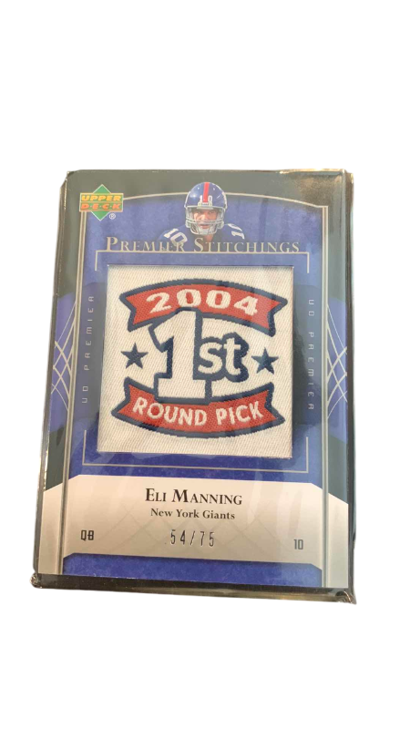 Photo 1 of 2007 UPPER DECK NFL FOOTBALL ELI MANNING ROOKIE CARD 54/75