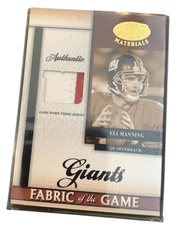 Photo 1 of 2008 DONRUSS ELI MANNING JERSEY CARD 8/25 NFL FOOTBALL