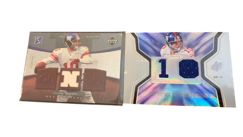 Photo 1 of 2-ELI MANNING JERSEY CARDS
