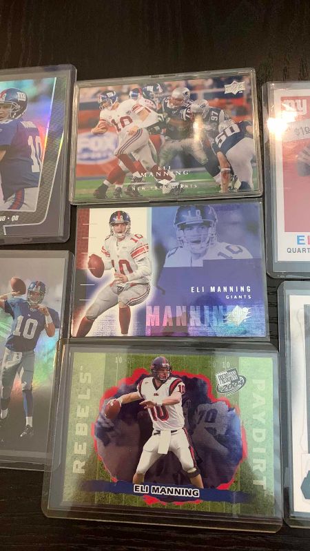 Photo 1 of 10-ELI MANNING CARDS NFL FOOTBALL