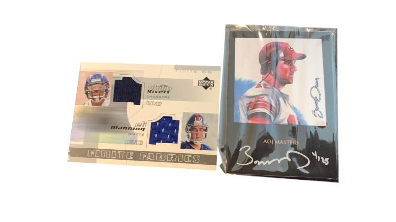 Photo 1 of ELI MANNING JERSEY CARD AND AUTOGRAPHED CARD