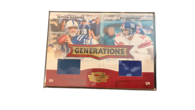 Photo 1 of PEYTON AND ELI MANNING JERSEY CARD 210/250