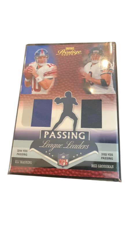 Photo 1 of 2007 PLAYOFF ELI MANNING AND REX GROSSMAN JERSEY CARDS 138/150 NFL FOOTBALL