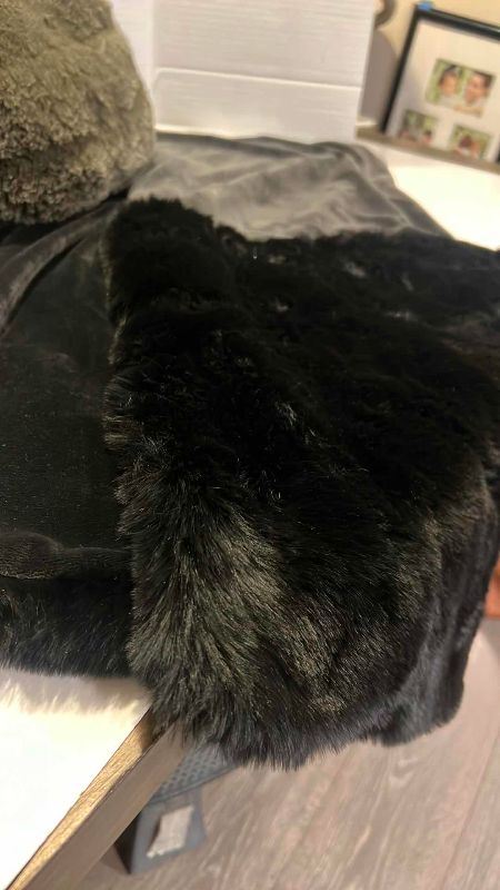 Photo 1 of FUR PILLOW AND TABLE WRAP