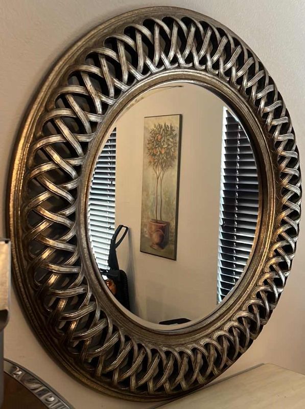 Photo 1 of CIRCULAR GOLD MIRROR 45” DIAMETER