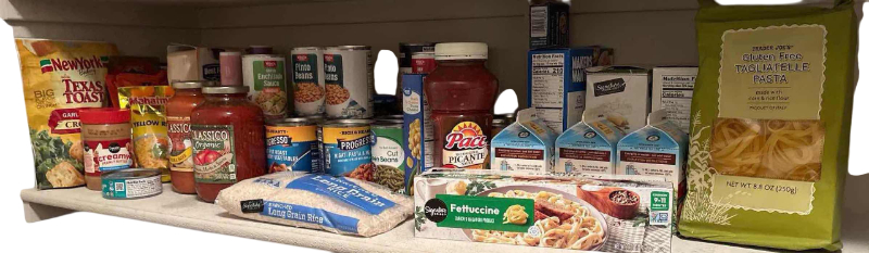 Photo 1 of SHELF IN PANTRY DRY STOCK GOODS