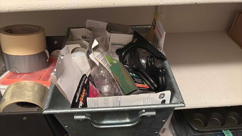 Photo 1 of HOME IMPROVEMENT ITEMS, LIGHTBULBS, AND TAPE ROLLS