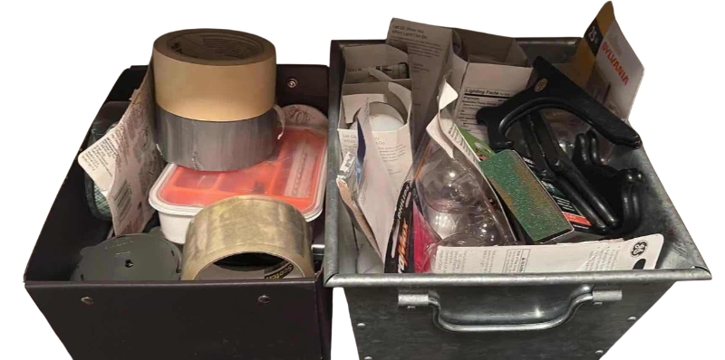 Photo 1 of HOME IMPROVEMENT ITEMS, LIGHTBULBS, AND TAPE ROLLS