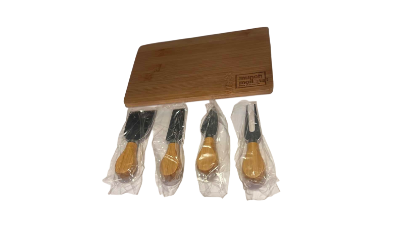Photo 1 of BAMBOO CUTTING BOARD AND PAIRING KNIVES