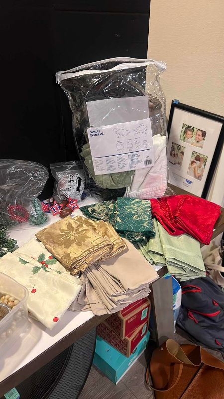 Photo 1 of ASSORTED HOLIDAY SILVERWARE NAPKIN SETS