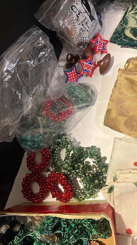 Photo 1 of ASSORTED HOLIDAY SILVERWARE NAPKIN SETS