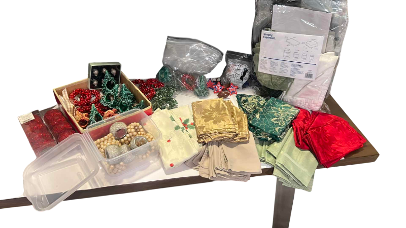 Photo 1 of ASSORTED HOLIDAY SILVERWARE NAPKIN SETS