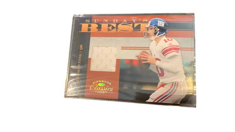 Photo 1 of 2008 DONRUSS ELI MANNING JERSEY CARD 147/250