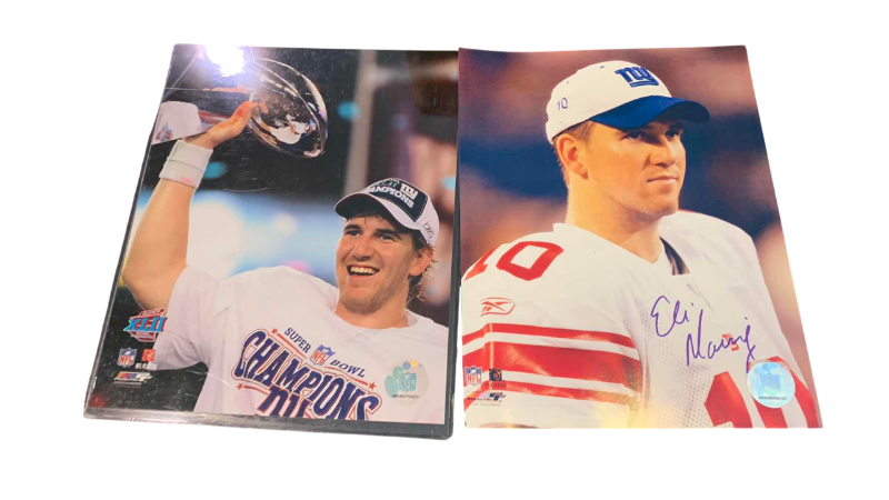 Photo 1 of 2- 8 X 10 ELI MANNING NFL AUTHENTICATED PHOTOS ONE AUTOGRAPHED