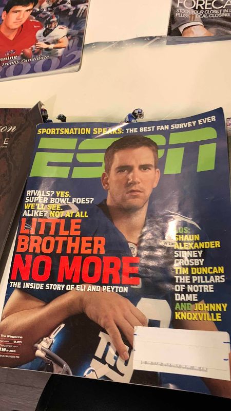 Photo 1 of 6-ELI MANNING MAGAZINES AND POSTER