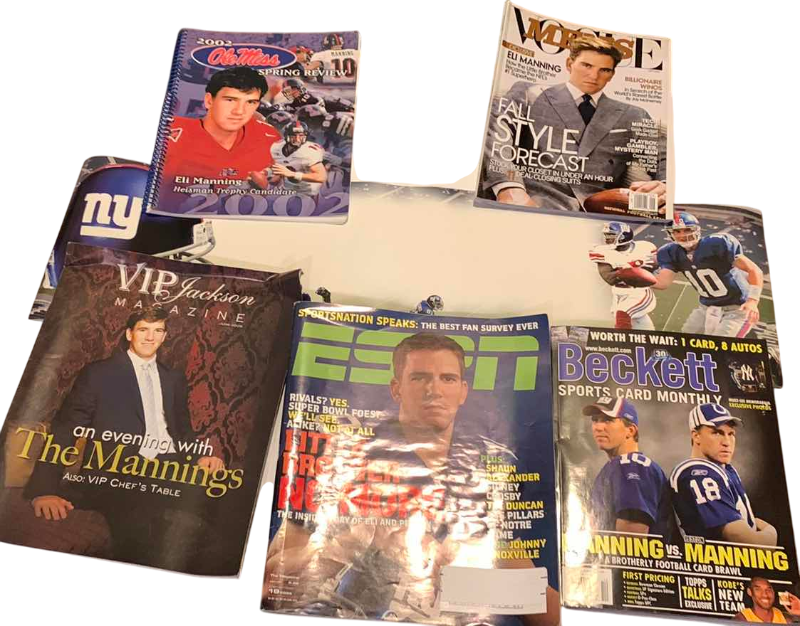 Photo 1 of 6-ELI MANNING MAGAZINES AND POSTER