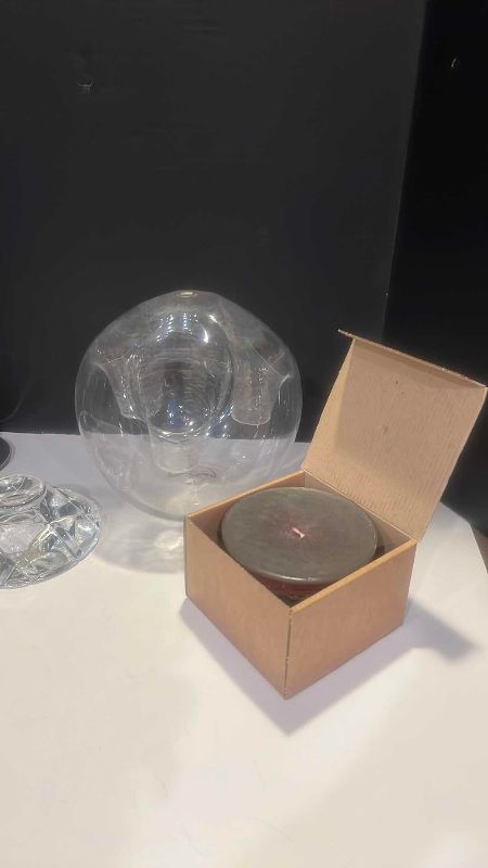 Photo 1 of CANDLE HOLDERS AND CANDLE