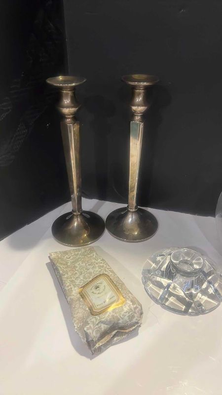 Photo 1 of CANDLE HOLDERS AND CANDLE