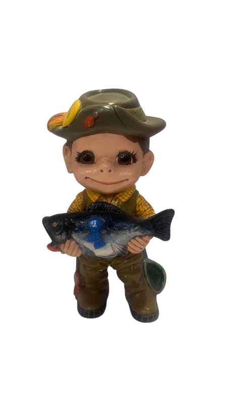 Photo 1 of FISHERMAN FIGURINE STATUE