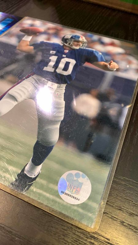 Photo 1 of 2- 8 X 10 ELI MANNING NFL AUTHENTICATED PHOTOS
