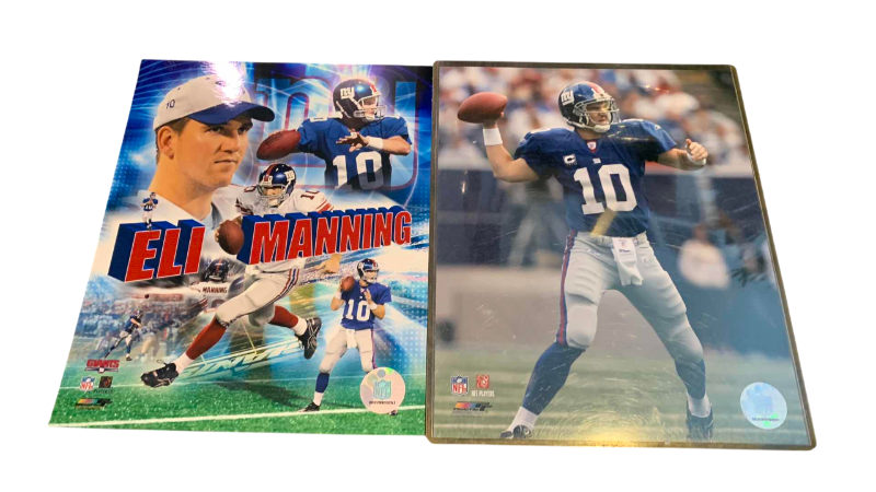 Photo 1 of 2- 8 X 10 ELI MANNING NFL AUTHENTICATED PHOTOS